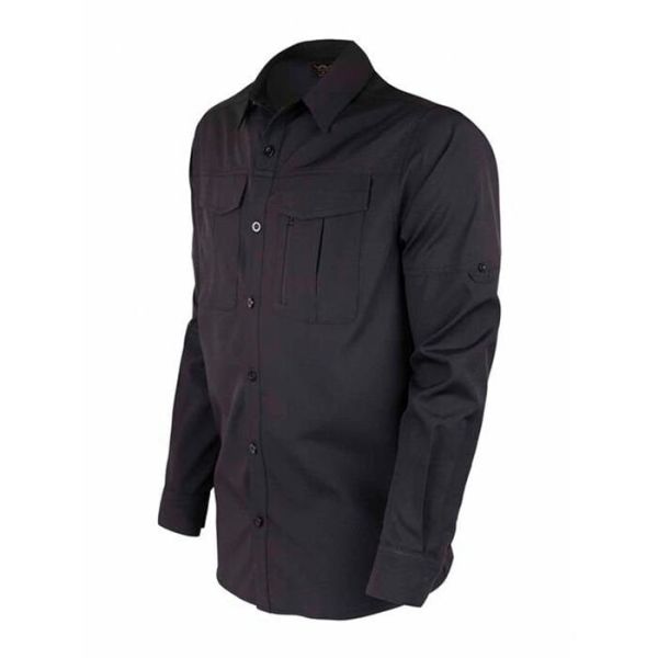 VAV Uzun Kol Gömlek Tacflex-02 Siyah - XXL