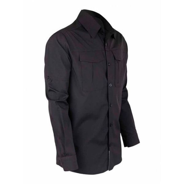 VAV Uzun Kol Gömlek Tacflex-02 Siyah - XXL