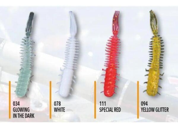 Nomura NM72103405 Yasu 5cm Aromalı LRF Silikon Yem 12'li Set White