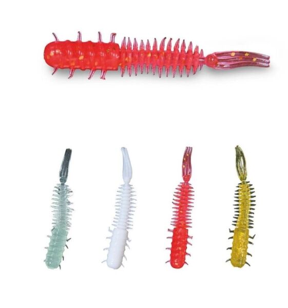 Nomura NM72103405 Yasu 5cm Aromalı LRF Silikon Yem 12'li Set Yelow Gltr