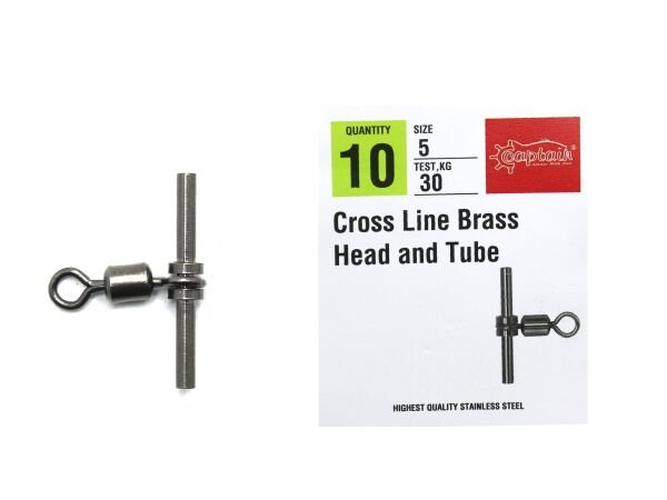 Captain 5127 Tube T Fırdöndü 5'li Paket Black Nikel 2/0
