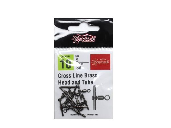 Captain 5127 Tube T Fırdöndü 5'li Paket Black Nikel 2/0