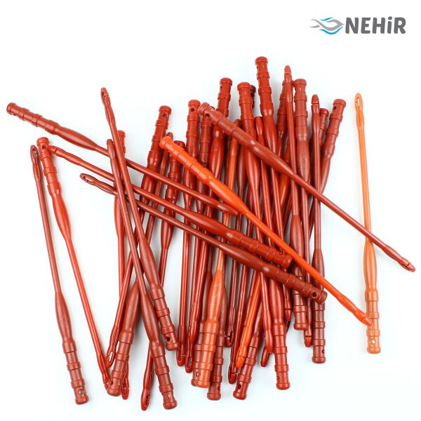 Plastik İğne Çıkarıcı 20Cm 25P Kırmızı