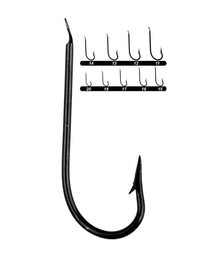 Youvella 1318 Palalı Kalın Çapraz Olta İğnesi 100lü Kutu Siyah