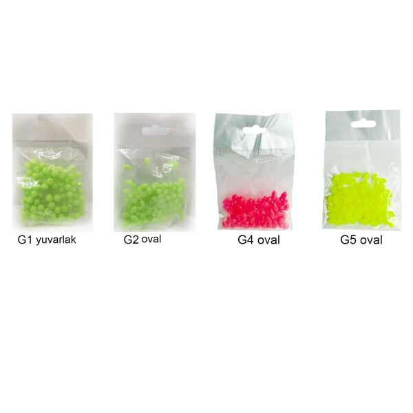 Silikon Boncuk Soft Fosforlu 100p Oval Pembe