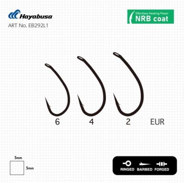 Hayabusa P1 Sazan İğnesi Dövme Teflon Black 10lu Paket