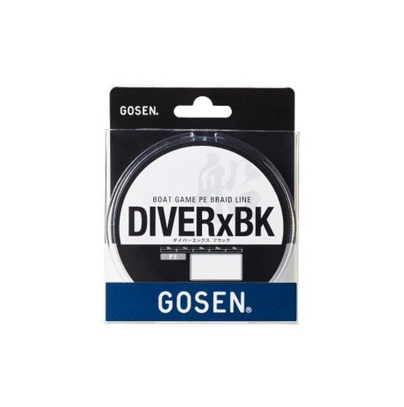 Gosen Diver-X BK Bot Game PE 4 Örgü 300mt Black Line 3 PE