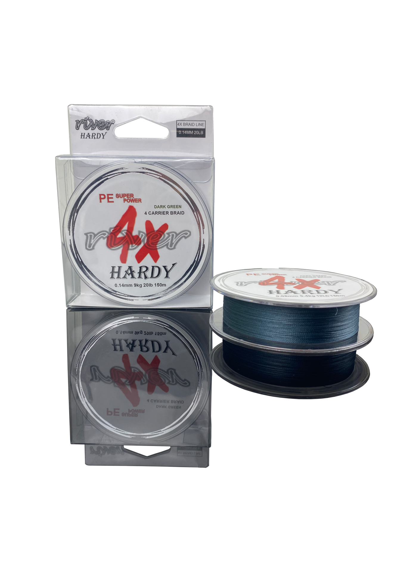 RIVER HARDY 150M DARK GREEN 0.20MM