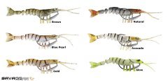 Savage gear TPE Manic Shrimp 6.5 cm 4 gr Sahte Balık Blue Pearl