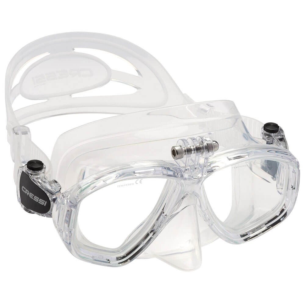 Cressi Action Dalış Maskesi Su Altı Kamera Aparatlı CLEAR - CLEAR