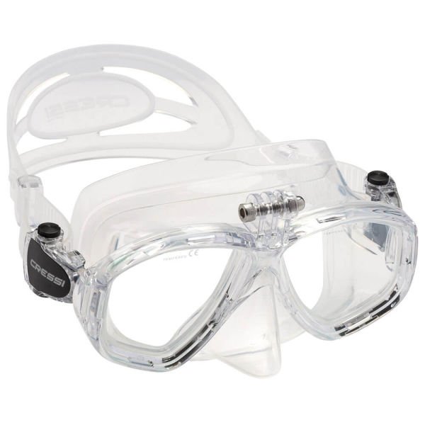 Cressi Action Dalış Maskesi Su Altı Kamera Aparatlı CLEAR - CLEAR