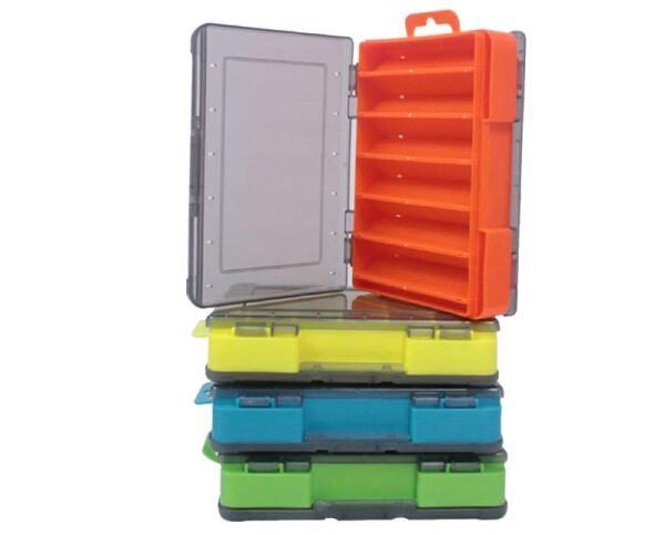 Captain 7223 Sahte Balık Kutusu 12 Gözlü 13x9x3cm Green