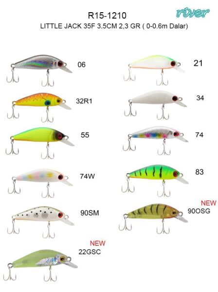 River Little Jack 35F 3.5Cm 2.3Gr 0.30M