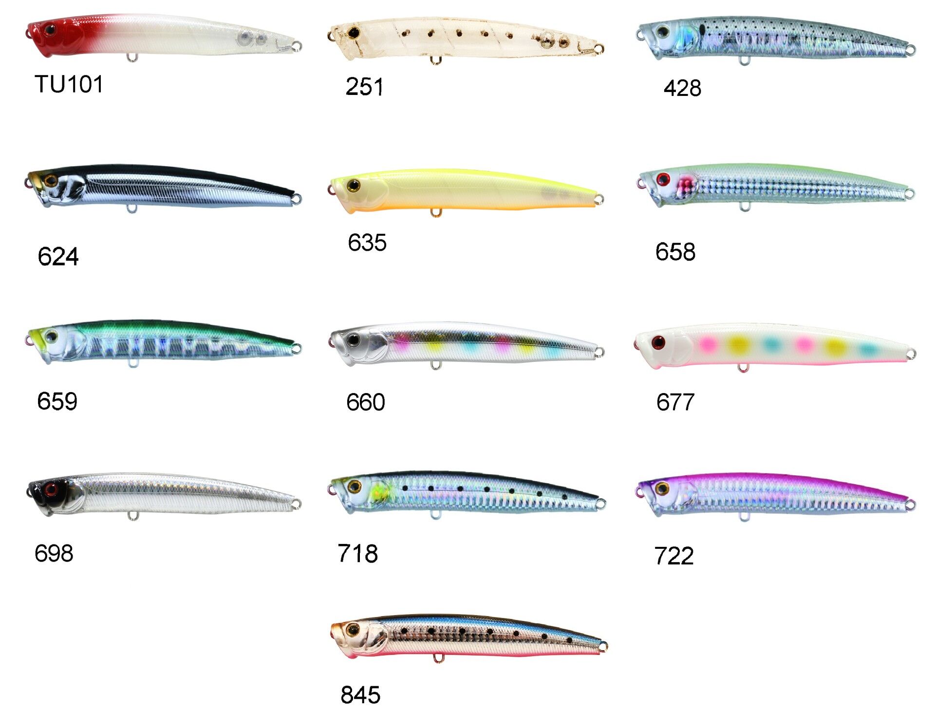Zipbaits Skinny Pop Floating 130mm Su Üstü Popper 24gr Maket Balık TU 101