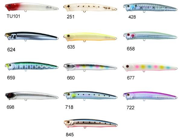 Zipbaits Skinny Pop Floating 130mm Su Üstü Popper 24gr Maket Balık TU 101