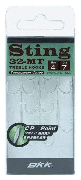 BKK Sting-32 MT No:2 Üçlü Olta İğnesi 6 Adet