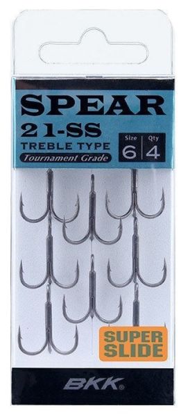 BKK Spear-21 SS No:4 Üçlü Olta İğnesi 7 Adet