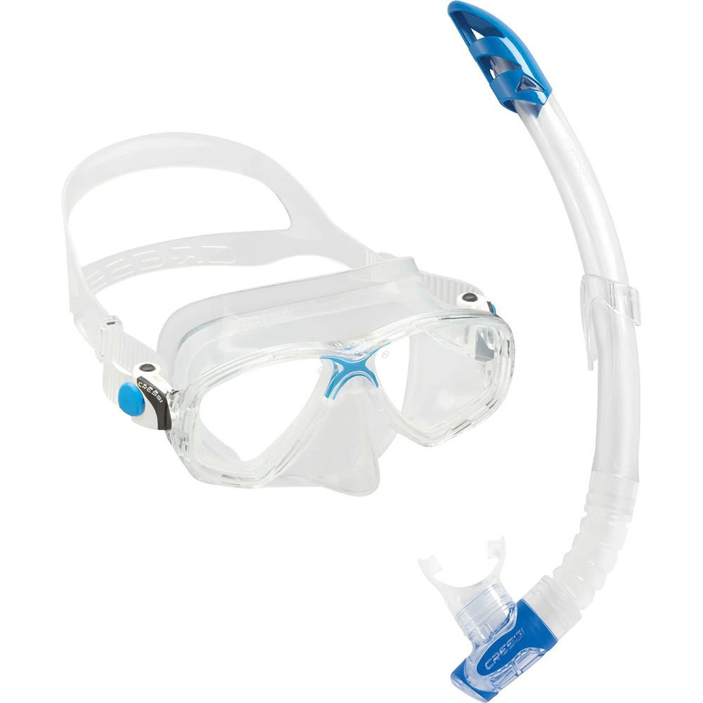 Cressi Marea Maske Gamma Şnorkel Seti CLEAR-BLUE