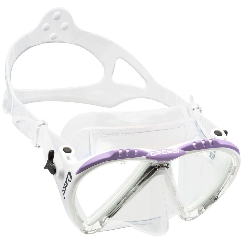 Cressi Lince Dalış Maskesi WHITE-LILAC