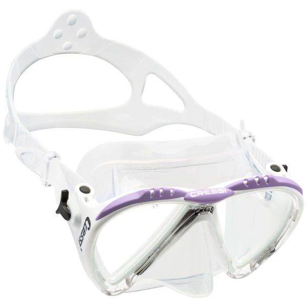 Cressi Lince Dalış Maskesi WHITE-LILAC