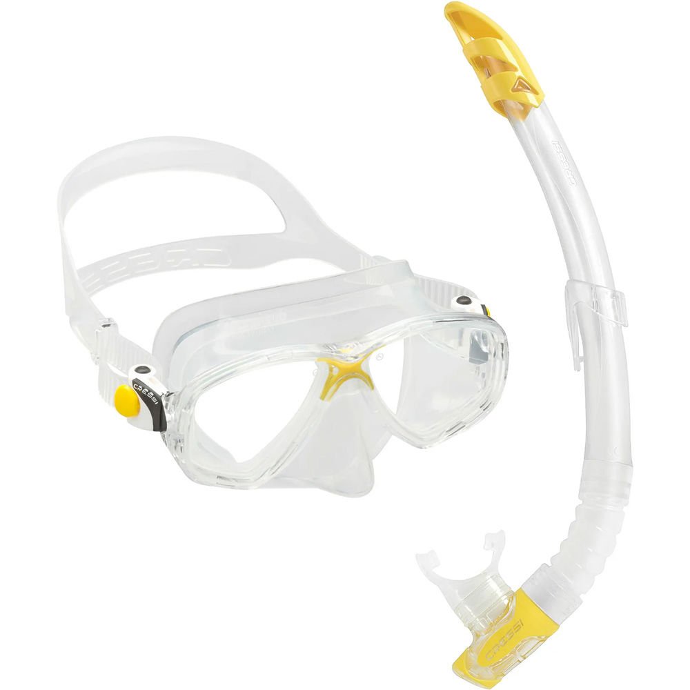 Cressi Marea Maske Gamma Şnorkel Seti CLEAR-YELLOW