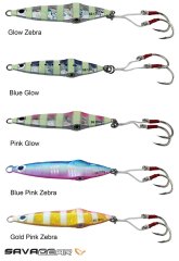 Savage gear Squısh Jig 11,5cm 130g Sahte Balık Blue Glow Zebra