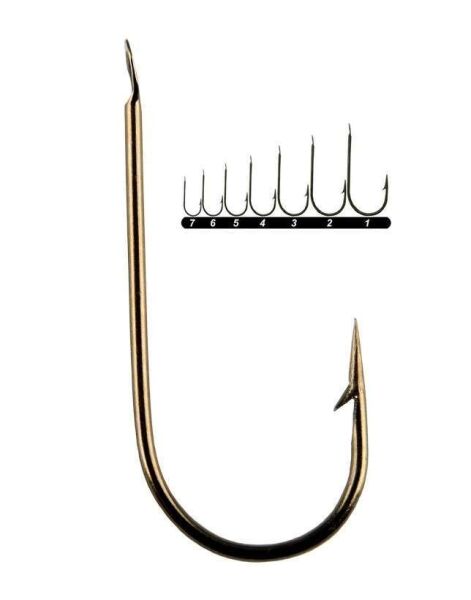 Youvella 1565 Kısa Pala Palet Yem İğnesi 100lü Kutu Bronz