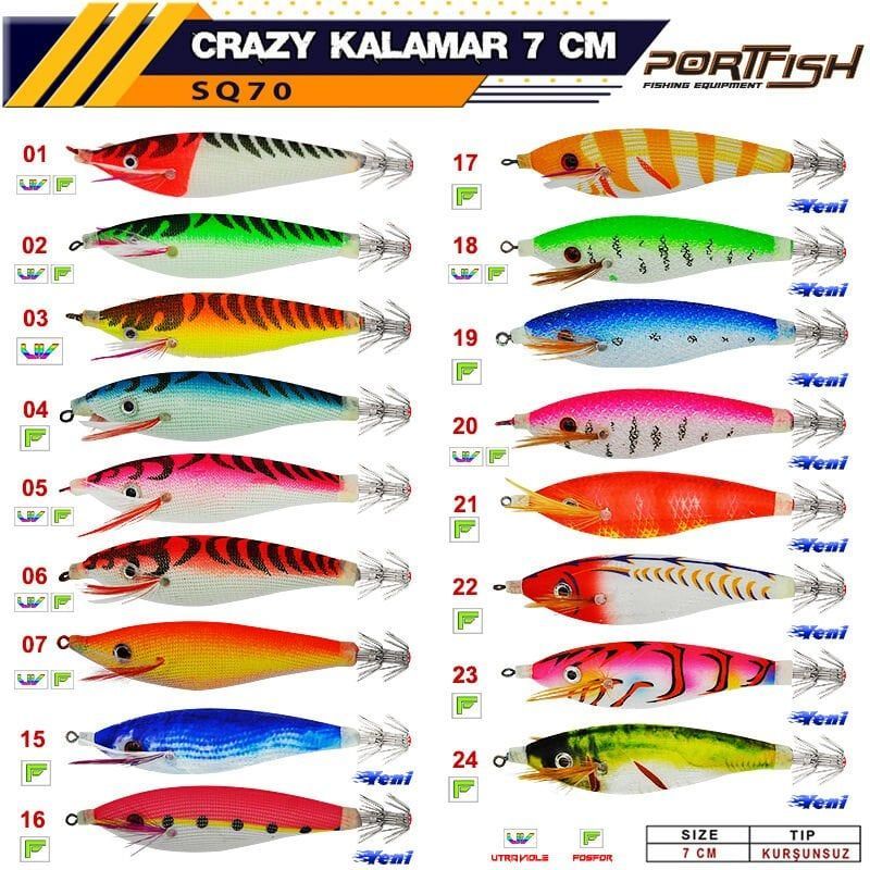 Portfish Crazy Kalamar Zokası 7 cm 04
