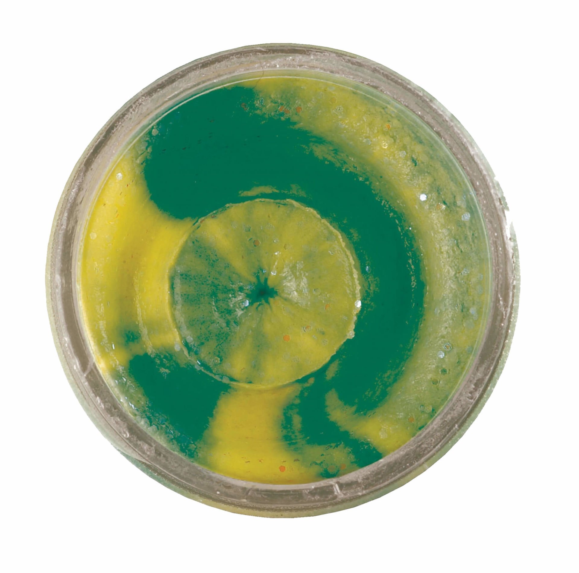 Berkley Powerbait Extra Scent Glitter Sahte Yemi FLUO GREEN YELLOW - 50 GR