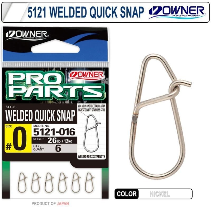Owner 5121 No:000 Welded Quick Snap 6 Adet 8kg Çeker