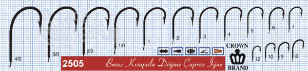 Crown Olta İğnesi 2505 No:1 100lü