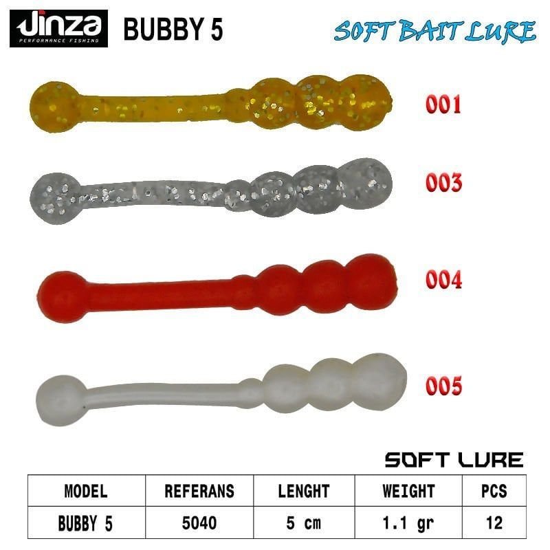 Jinza Rock Fishing Bubby 30 mm 0.2 gr LRF Silikonu Renk:001