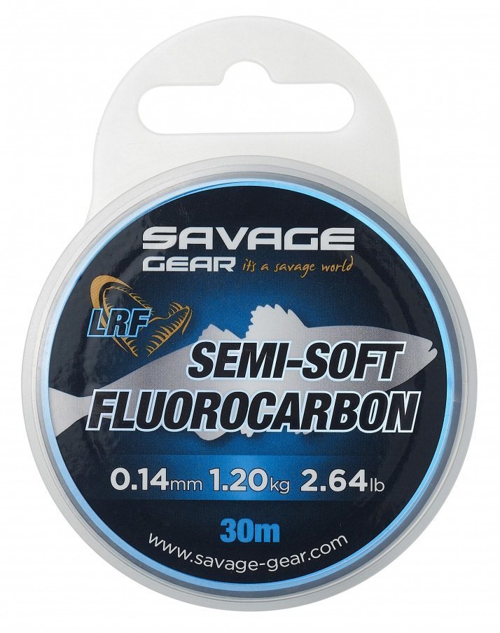 Savage Gear Semi-Soft Fluorocarbon Lrf 30 M Clear 0.14 MM 1.2 KG 2.64 LB