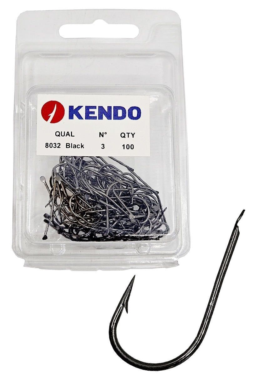 Kendo 8032 Black Nickel No:3 100 Adet Olta İğnesi