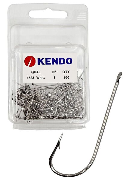 Kendo (1523 NI)  100 Adet 1/13 Beyaz Çapraz Kutu İğne 6 Numara