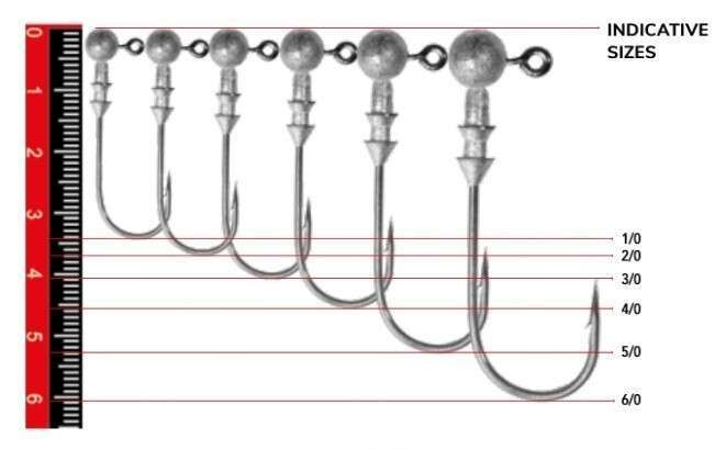 Nomura NM90007030 Round Jig Head 3lü Paket İğne:3/0no 7gr