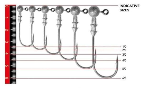 Nomura NM90007030 Round Jig Head 3lü Paket İğne:3/0no 7gr