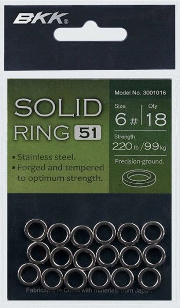 BKK Solid Ring-51 No:8 Halka 14 Adet 204kg Çeker