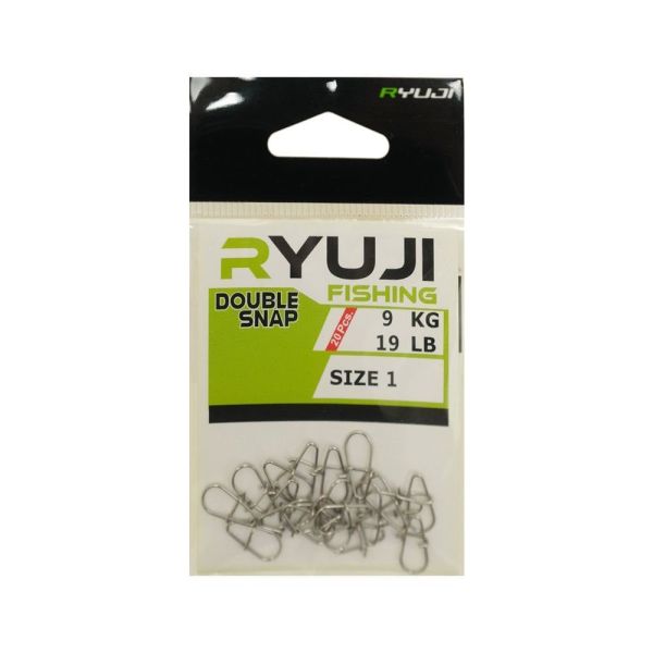 Ryuji Japanese Double Snap No: 0 Klips 20 Adet 8kg Çeker