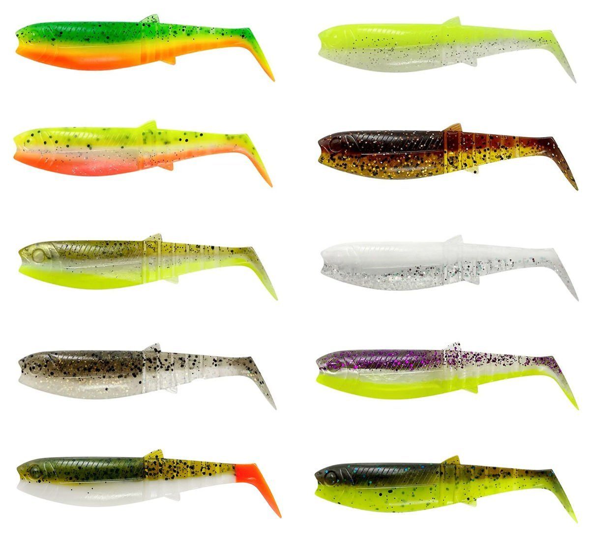 Savage Gear Cannibal Shad 8cm 5gr Sahte Balık Olive Hot Orange