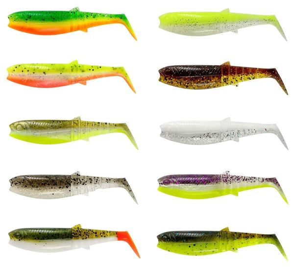 Savage Gear Cannibal Shad 8cm 5gr Sahte Balık Olive Hot Orange