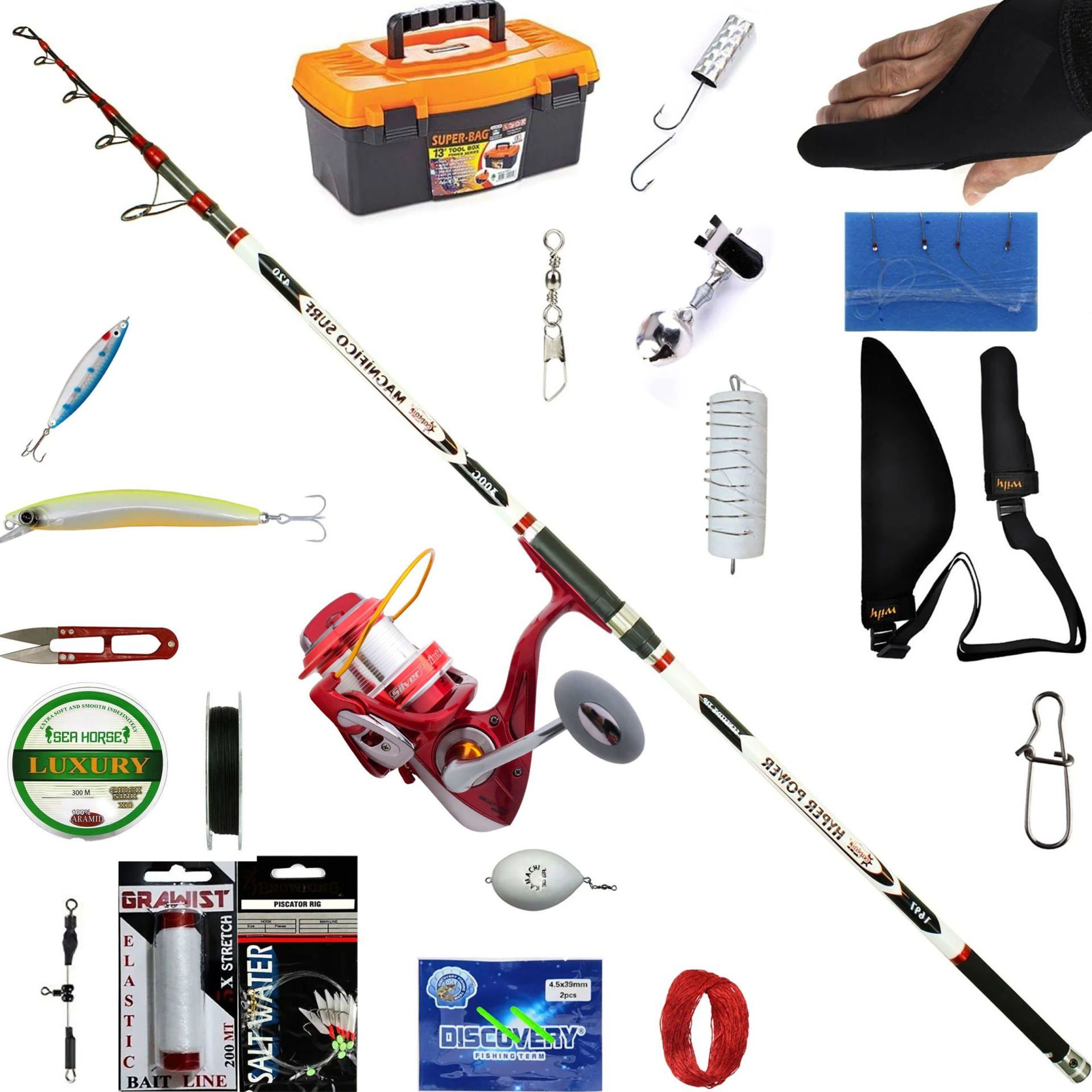 Balıkmarketim Magnifico 420 cm Silver Point 8000 Surf Olta Seti