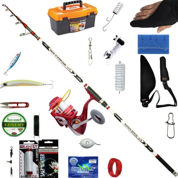 Balıkmarketim Magnifico 420 cm Silver Point 8000 Surf Olta Seti