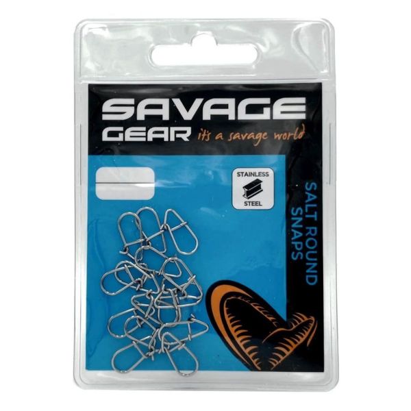 Savage Gear Salt Round Snaps No:XXS Klips 15 Adet