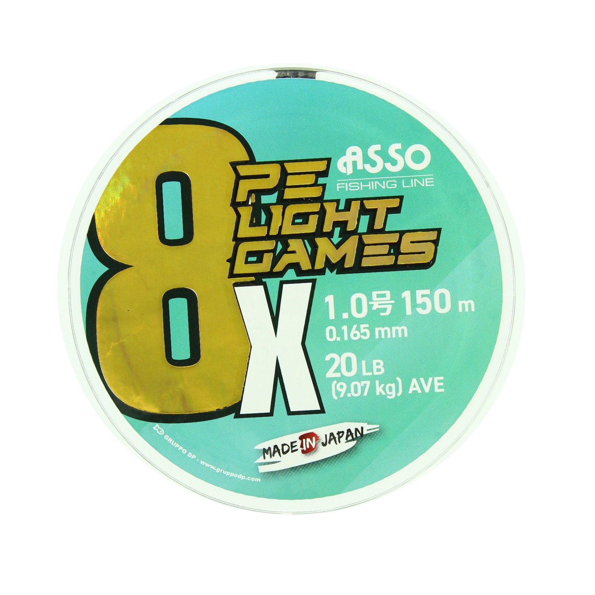 Asso 8X Light Games PE 8 Örgü Spin İp Misina 150mt Moss Green 1.0 PE