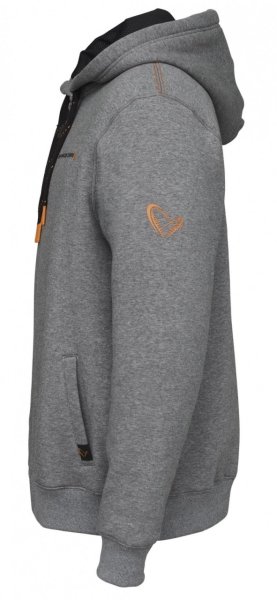 Savage Gear Classic Zip Hoodie Grey Melange XL
