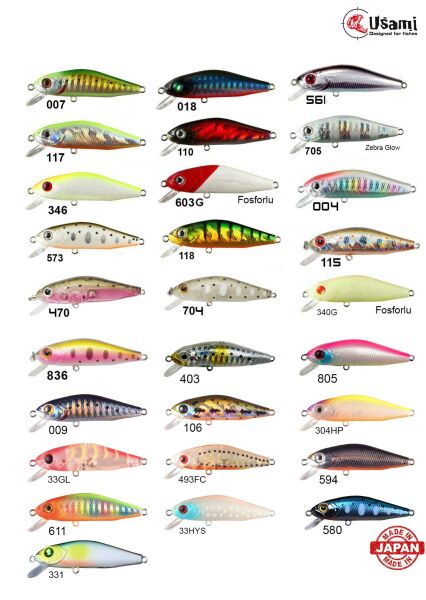 Usami Minn Shad 58F-SR 4.6 G Maket Balık 573