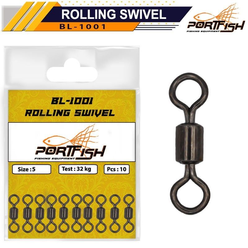 Portfish BL-1001 No:4-0 Bilyalı Fırdöndü 3 Adet