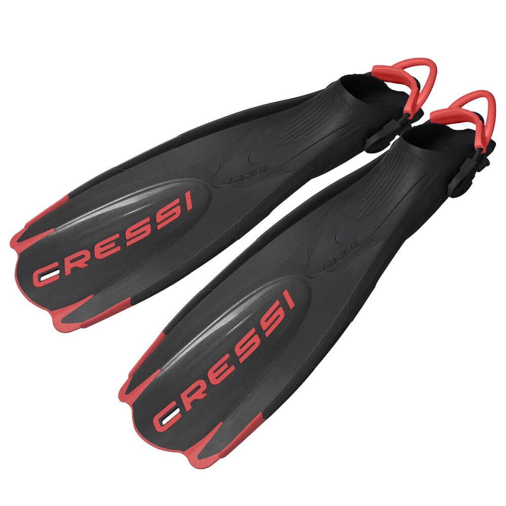 Cressi Maui Dalış Paleti BLACK - RED - M-L