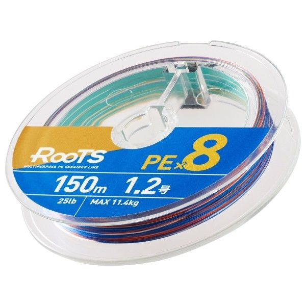 Gosen X8 Roots PE 8 Örgü Spin İp Misina 150mt Multi Color 1.5 PE